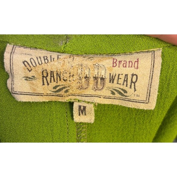 Double D Ranch Tank Green Sleeveless Dress M - Picture 5 of 5